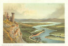 Valley Of The Tay From Kinnoul Hill Scotland Antique Chromolithograph 1891