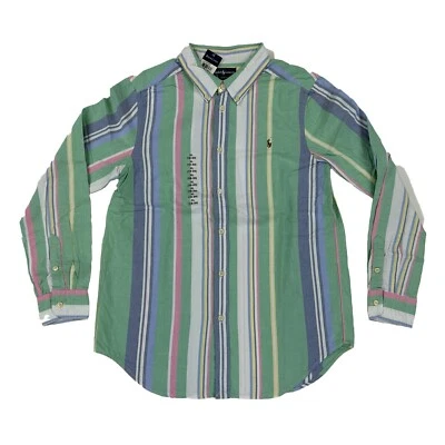 *MINOR DEFECT Polo Ralph Lauren Boy Striped Button-Up Shirt - Multicolor - 18-20 - Image 1 of 4