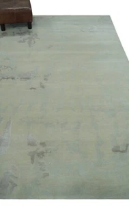 Handwebstuhl beige und silber abstraktes Design 5x8 Wollkunst Seidenflächenteppich-DD/OC19 - Bild 1 von 11
