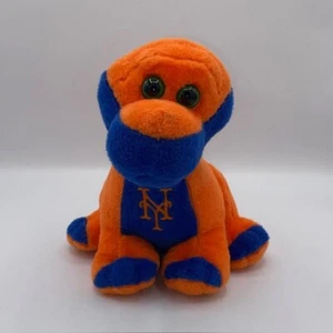 Forever Collectibles New York Mets NY Blue and Orange Dinosaur Plush - Picture 1 of 6
