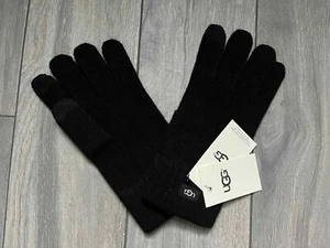 UGG MENS KNIT TECH GLOVES, BLACK, NWT, ONE SIZE - Picture 1 of 3