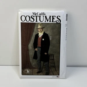 Mens Trench Coat Jacket Costume Sheriff Size 44-52 UNCUT Pattern m8400 Bandana - Picture 1 of 2