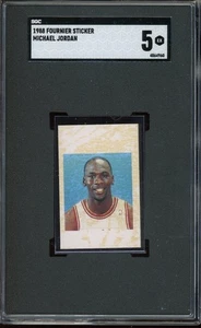 1988 Fournier Sticker Michael Jordan SGC 5 - Picture 1 of 2