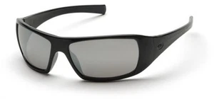 Pyramex SB5670D Goliath Safety Glasses Blk Frame w/Silver Mirror Lens (12 Pair) - Picture 1 of 1