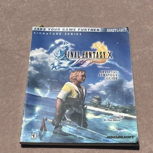 Final Fantasy X 10 Official Strategy Guide - Bradygames W/ Poster + EGM Bonus - Picture 1 of 8