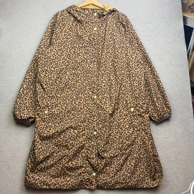 JOULES Raincoat UK 20 WAYBRIDGE Brown Waterproof Leopard Animal Print Tiger AOP - Image 1 of 4