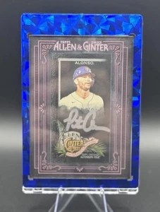 2022 Topps Allen&Ginter • PETE ALONSO /25 Black Frame Silver Ink Auto [On Card] - Bild 1 von 3