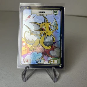 Yellow Draik Holo Foil COM-015 C  2025 Upper Deck Neopets Battledome - Picture 1 of 2