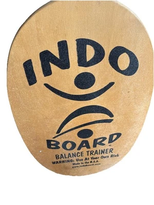 Entrenador de equilibrio Indo Board *SOLO TABLA* Sin rodillo de madera con revestimiento de agarre Foto 1 de 4