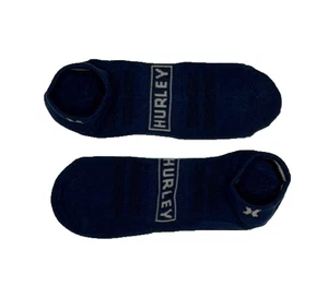 Hurley ein Paar gepolsterte tief geschnittene Socken marineblau & grau Herren 8-12 - Bild 1 von 3