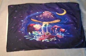 MUSHROOM PSYCHEDELIC NEON COLORFUL 2 PC (Set) Pillowcases - Picture 1 of 13