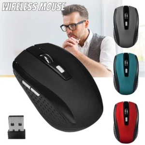 Mysz PC Bezprzewodowa mysz USB Bezprzewodowa mysz Komputer Notebook Laptop Radio 2,4 GHz Nowa - Zdjęcie 1 z 32