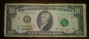 1985 $10 Dollar Note Federal Reserve Bank of Atlanta F11612434C - Picture 1 of 5