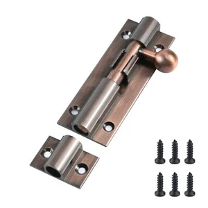 Door Security Slide Latch Lock Zinc Alloy Sliding Door Lock Heavy Duty Gate B... - Picture 1 of 5