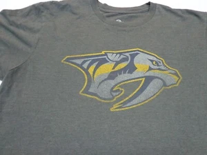 T-shirt Nashville Predators NHL hockey manica corta grigio erica taglia large - Foto 1 di 6