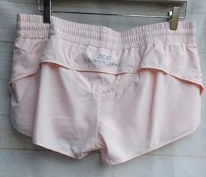 Lorna Jane Shorts Workout Running Athletic Active Peach Orange Ladies Sz Large - Picture 1 of 10