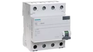 Residual Current Circuit Breaker 4P 40A 0.03A Type AC, N-Pole, Left 5SV4344-0KL - Picture 1 of 1