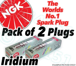 2x NEW NGK Laser Iridium SPARK PLUGS - Part No. IZKR7B Stock No. 7563 2pk - Picture 1 of 1
