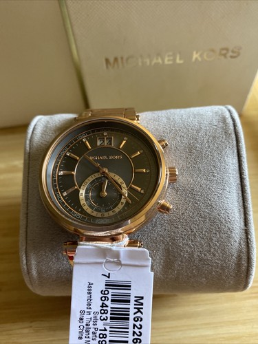 Michael Kors Sawyer MK6226 Orologio da donna oro rosa acciaio inox. U U