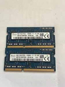 8GB Kit (2x 4GB) DDR3 SK hynix Laptop Memory RAM 1Rx8 PC3L-12800S-free shipping! - Picture 1 of 2