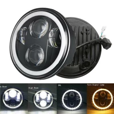 Anillo de faro LED DRL 5,75" 5 3/4 para Kawasaki VULCAN VN 800 900 1500 750 Foto 1 de 4