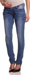 Mamalicious Frey Pocketzip Slim Skinny Maternity Jeans 10 UK L34 CR009 HH 04 - Picture 1 of 5