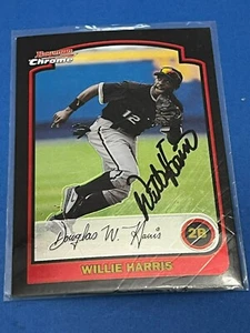 2003 topps chrome willie harris signed auto autographed sox card - Picture 1 of 4