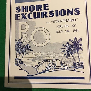 P&O CRUISES INFORMATION SS STRATHAIRD 1934 - Bild 1 von 10