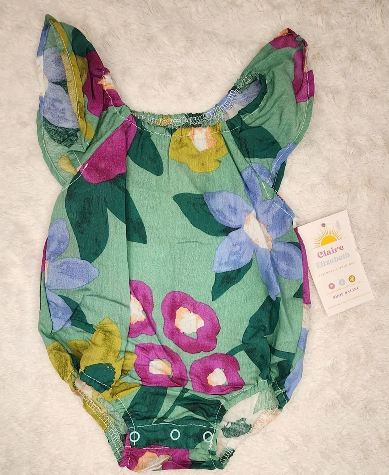 Bebé Niñas Floral Burbuja 3-6m Nuevo con Etiquetas Foto 1 de 1