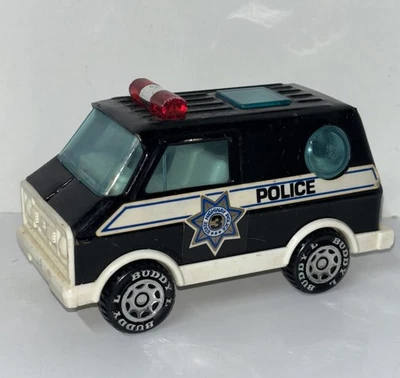 Vintage Buddy L Police Van State Highway Patrol Porthole Window Japan 1970’s - Image 1 of 4