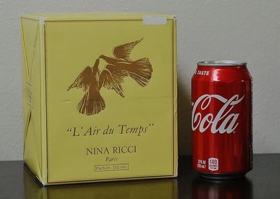 Винтажный NINA RICCI L'AIR DU TEMPS 110 мл ~ 3,3 унции чистый парфюм * Lalique 2 голубей * огромный! - Изображение 1 из 4
