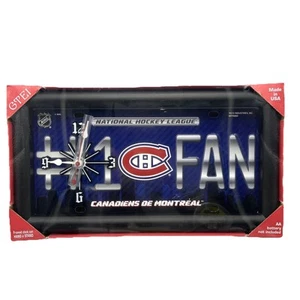 Canadiens De Montreal NHL #1 Fan Quartz Clock GTEI USA Made NEW Hang Or Stand A8 - Picture 1 of 15