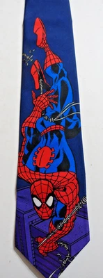 Corbata oscilante Spiderman Ralph Marlin 1997 Marvel 100 % poli EE. UU. Foto 1 de 4
