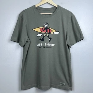 Life is Good Herren 100% Baumwolle Crusher T-Shirt Kajak Grafik Gr. S; Freizeit - Bild 1 von 10