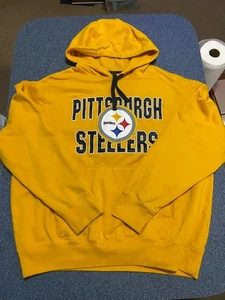 NFL Team Apparel Pittsburgh Steelers Hoodie Sweatshirt Herren Gr. XL gelb  - Bild 1 von 20