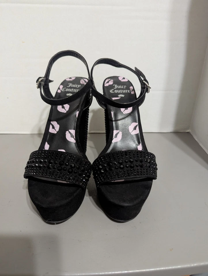 Женские туфли-лодочки на высоком каблуке Juicy Couture Lipstick Smooches размер 8,5. Стразы - Изображение 1 из 4