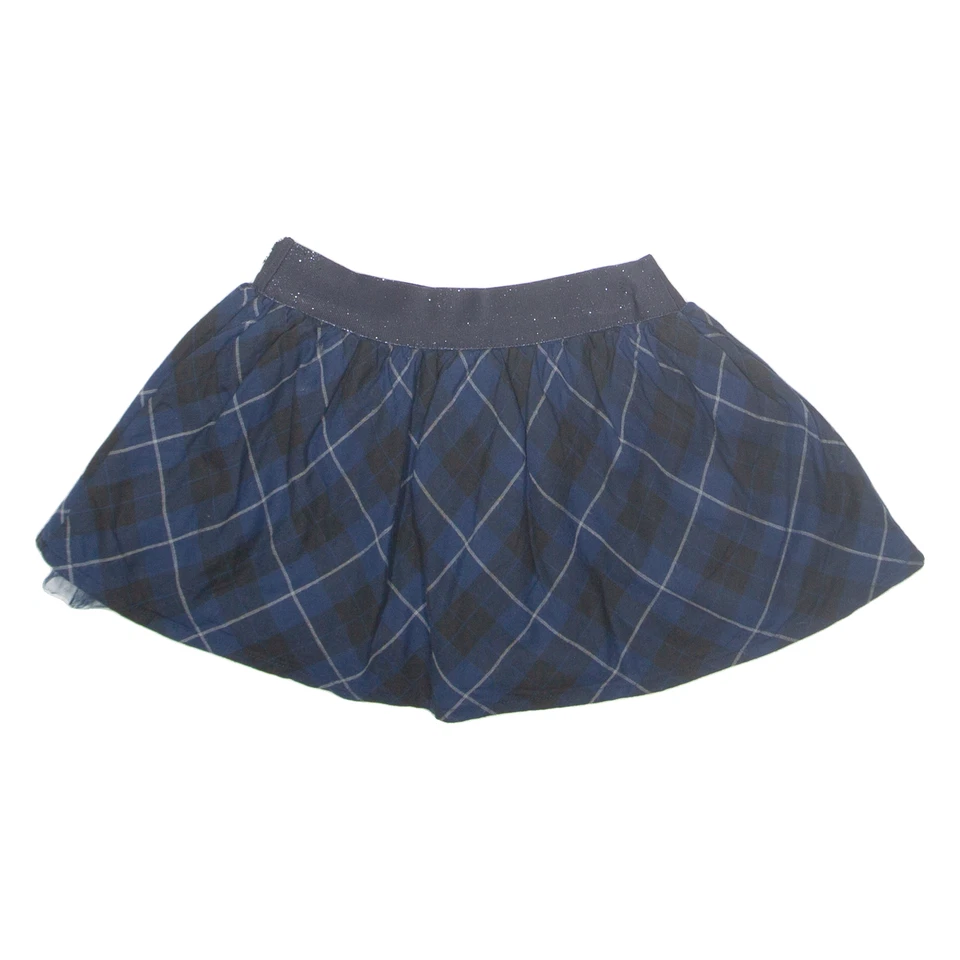 PATRIZIA PEPE Girls Tutu Skirt Blue Short Check 5Y - Image 1 of 4