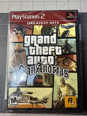 Grand Theft Auto San Andreas PS2 Greatest Hits sellado envoltura retráctil de fábrica Foto 1 de 2