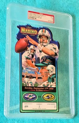 Miami Dolphins - 2000 - Dan Marino #13 boleto de juego retirado - PSA 7 - NFL - RARO Foto 1 de 4