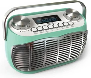 Retro Radio Alarm Clock DAB/DAB+/FM LCD Display Mains Powered or Battery - Picture 1 of 33