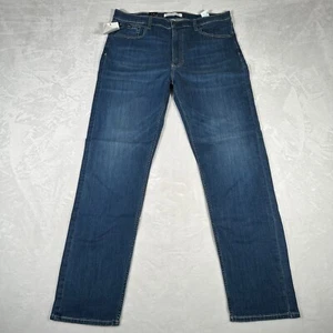 Calvin Klein Jeans Men Size W38 L34 Slim Straight Fit Blue Ashton Cotton Blend - Picture 1 of 13