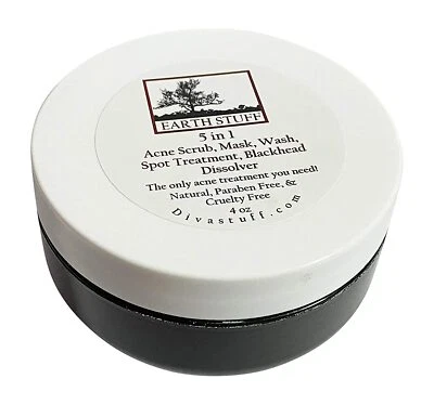 Earth Stuff 5 in 1 Acne Scrub, Mask, Wash, Spot Treatment And Black Head Dissolv - Image 1 of 3