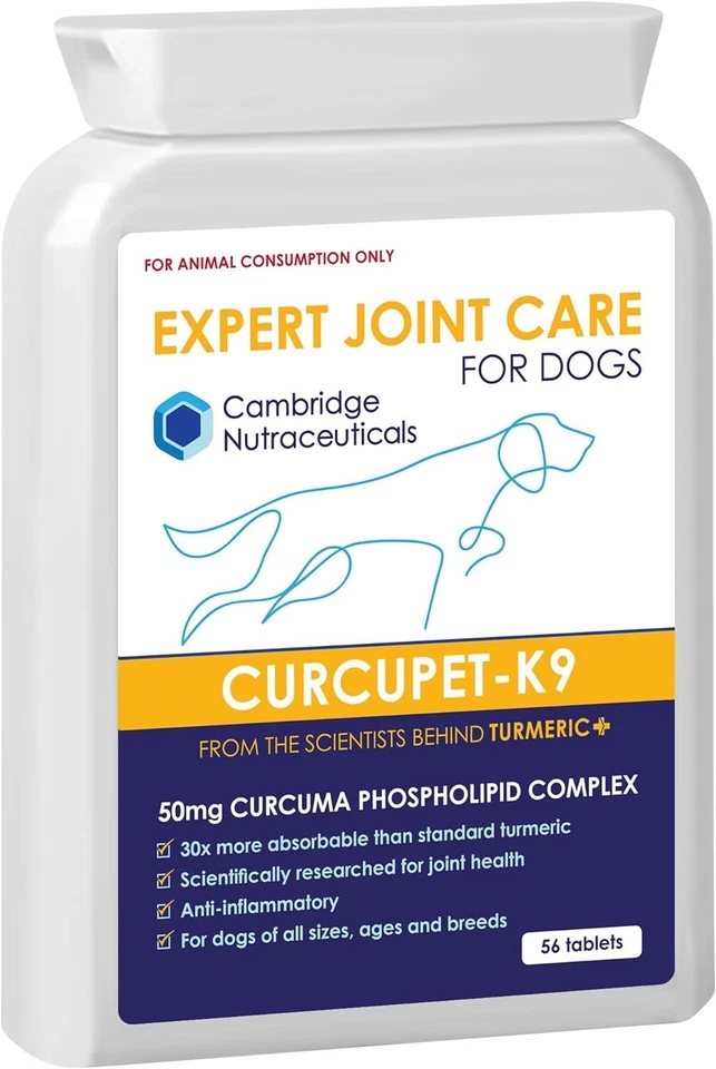 Curcupet K9 56 Tablets / Curcumin Joint Care for Dogs