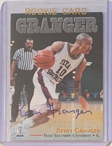 KEVIN GRANGER ROOKIE 1997 SCORE BOARD AUTOGRAPH CARD TEXAS SOUTHERN UNIVERSITY 