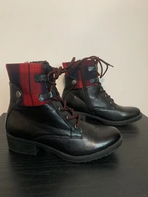 Baretraps Oneil Botines con Cordones 7.5 Cuadros Oscuro Academia Cosplay (Z5) Foto 1 de 4