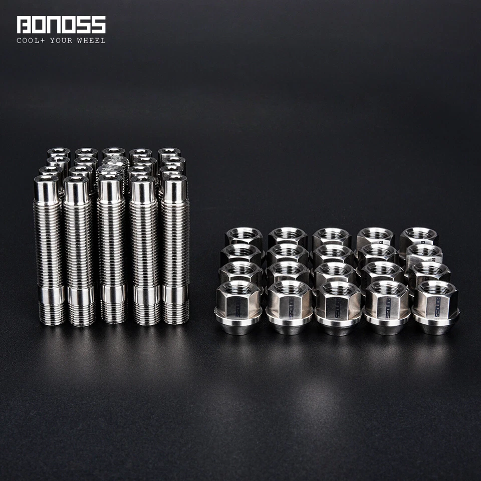 20 Titanium Stud Conversion 14x1.5 to 14x1.5 for Ferrari California F360 F430 - Изображение 1 из 4