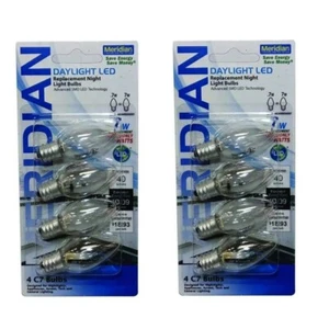 8x Meridian C7 Daylight LED Bulbs - 7W 40LM Daylight White Light Replacement NEW - Picture 1 of 7