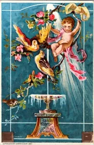 Antique Victorian Trade Card Advertising Murray Lanman's Florida Water Oriental - Picture 1 of 2