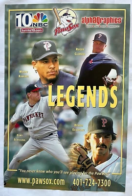 Póster promocional Pawsox Red Sox Legends Ramírez Clemens Schilling Eckersley Foto 1 de 4