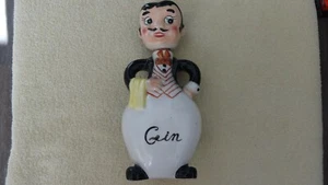 Rare Gin Liquor Decanter,  Japan,Figurine Decanter,Waiter, Man, Barware - Picture 1 of 5